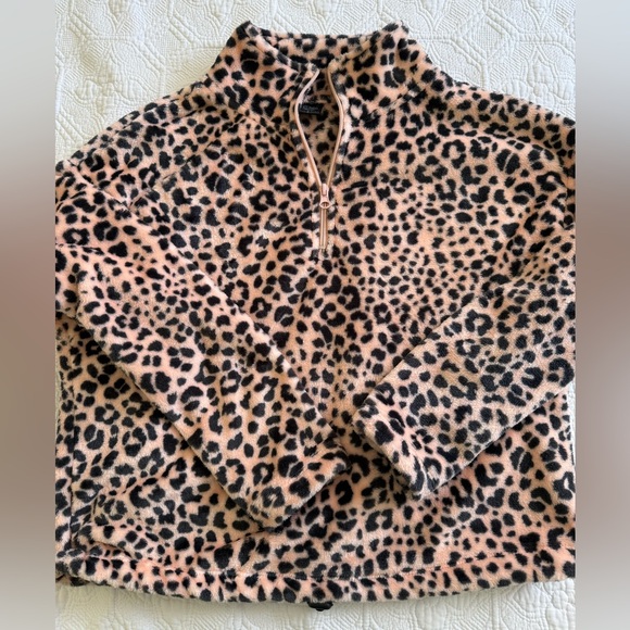 Cold Crush Tops - Cold Crush Animal Print Fleece Pullover